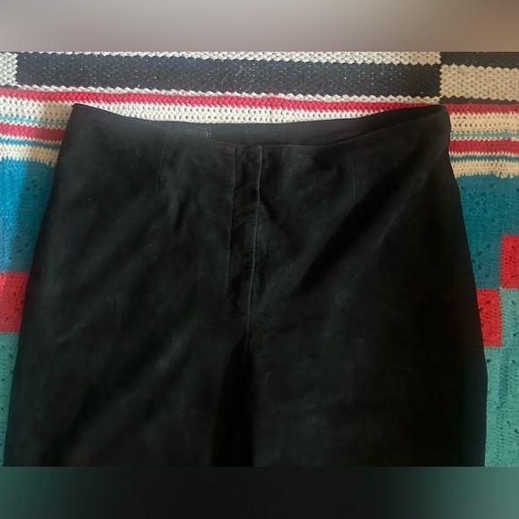 Leather Clifford Michael soft, straight leg pants. 32" waist - Picture 3 of 5